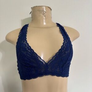 Victoria’s Secret (VS) - XS - navy blue lace bralette / bandeau